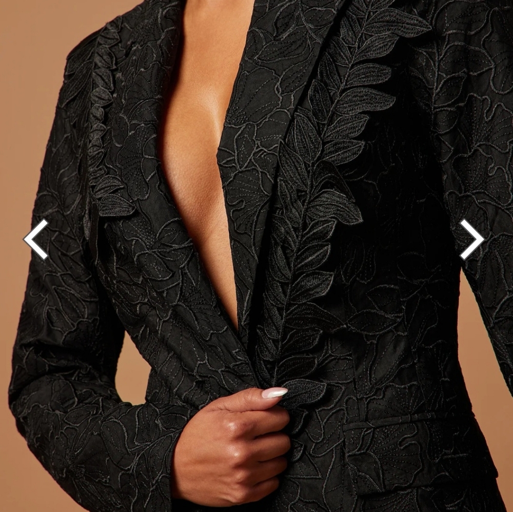 Fashion Nova Embroidered Blazer